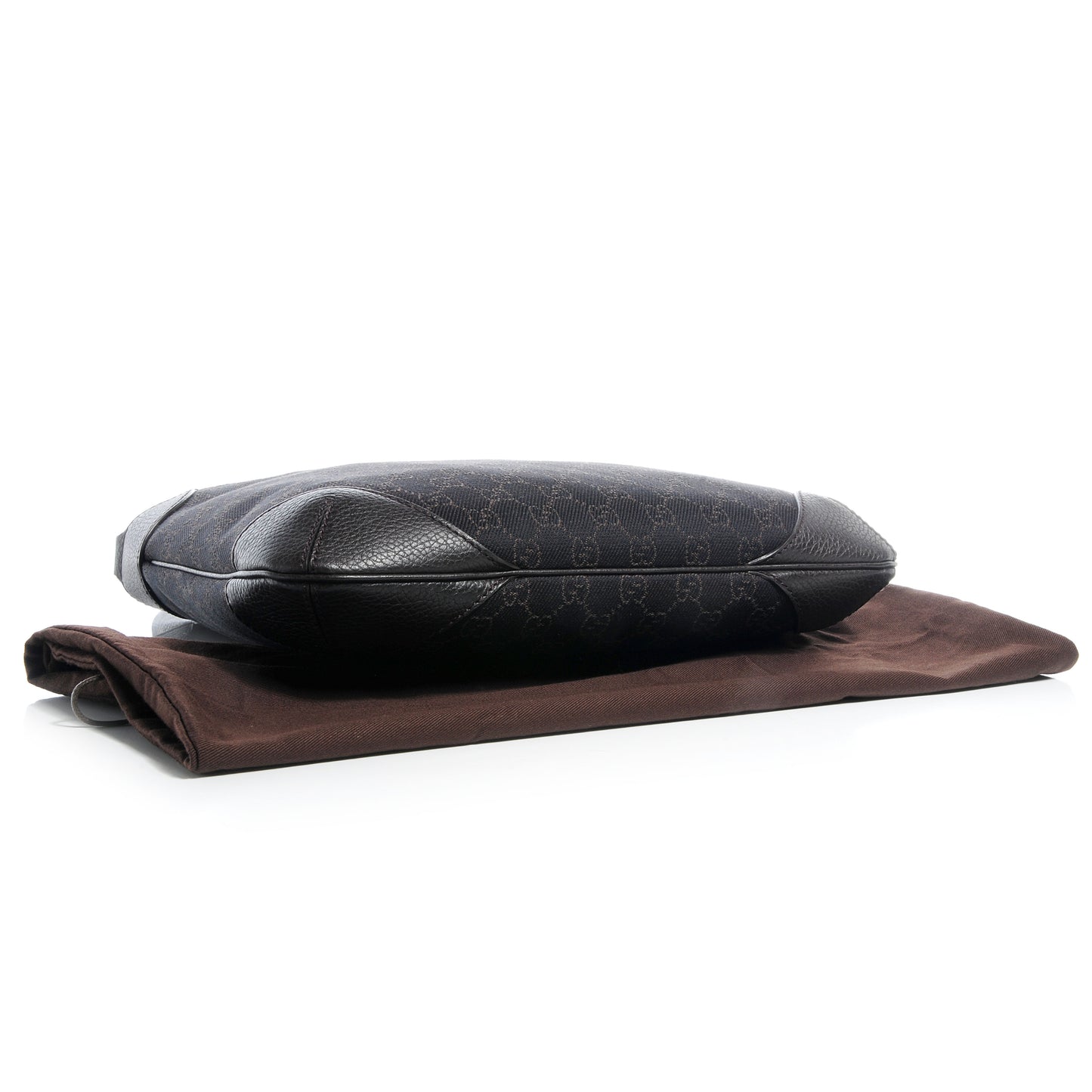 Denim Signature GG Shoulder Bag Brown