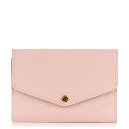 Louis Vuitton Vernis Compact Sarah Wallet Rose Ballerine 1 of 7