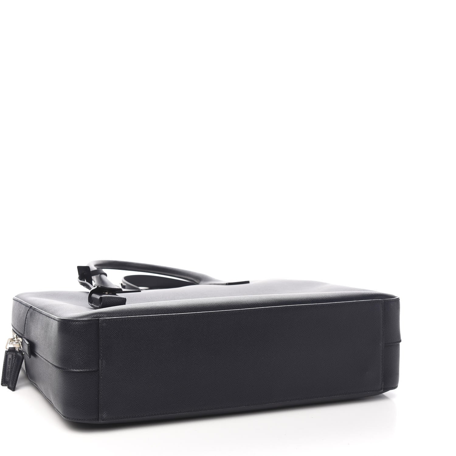 Saint Laurent Grain de Poudre Medium Museum Briefcase Deep Marine 3 of 9