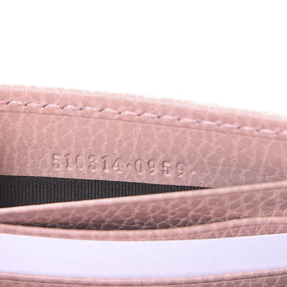 Gucci Dollar Calfskin Interlocking G Chain Wallet Soft Pink 6 of 10