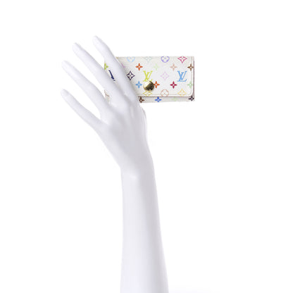 Louis Vuitton Monogram Multicolor Multicles 4 Key Holder White Litchi 2 of 8