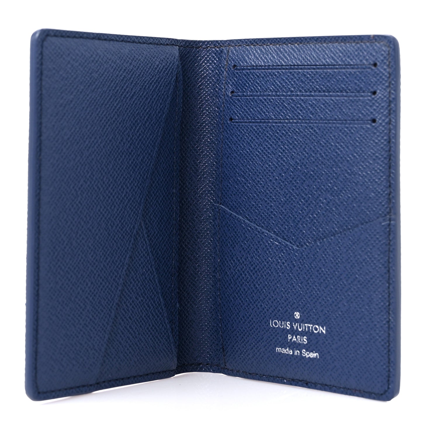 Monogram Watercolor Pocket Organizer Blue