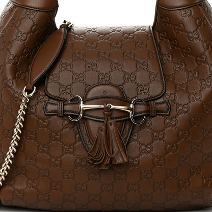 Gucci Guccissima Medium Emily Hobo Brown 9 of 18