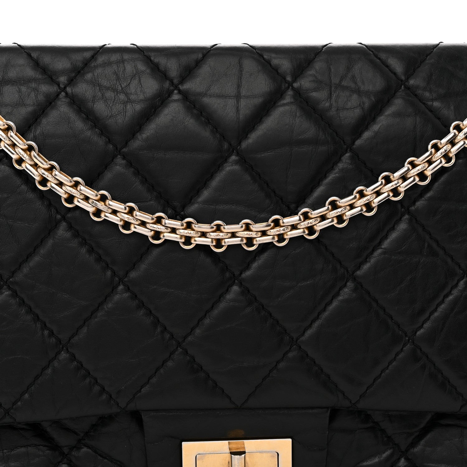 Chanel Aged Calfskin Quilted 2.55 Reissue 227 Flap Black 8 of 12