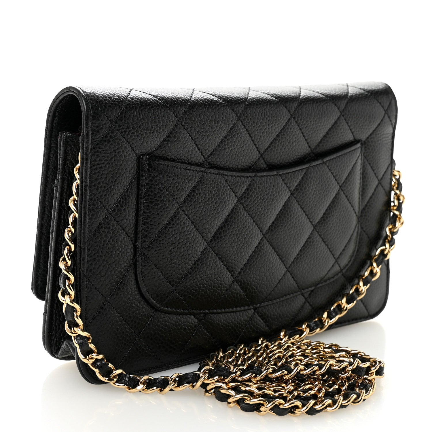 Chanel Caviar Quilted Wallet on Chain WOC Black 3 of 11