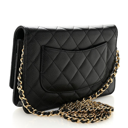 Chanel Caviar Quilted Wallet on Chain WOC Black 3 of 11