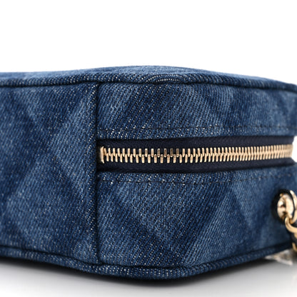 Chanel Printed Denim CC Camera Case Blue 9 of 10