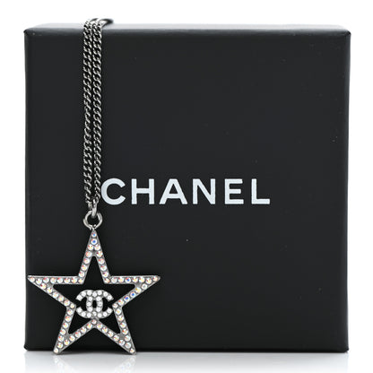 Chanel Ruthenium Crystal Star CC Necklace 7 of 7