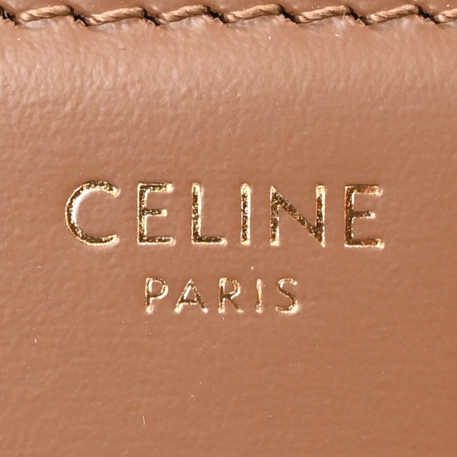 Celine Shiny Calfskin Teen Triomphe Bronze 6 of 10