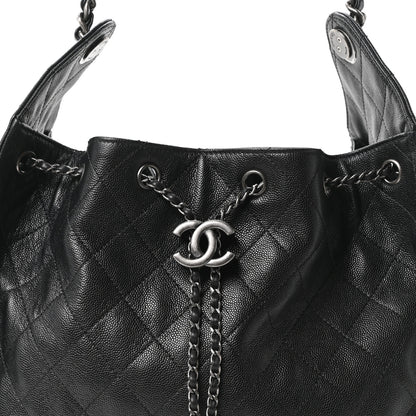 Chanel Caviar Quilted Medium Chanel 25 Handbag Black 9 of 11