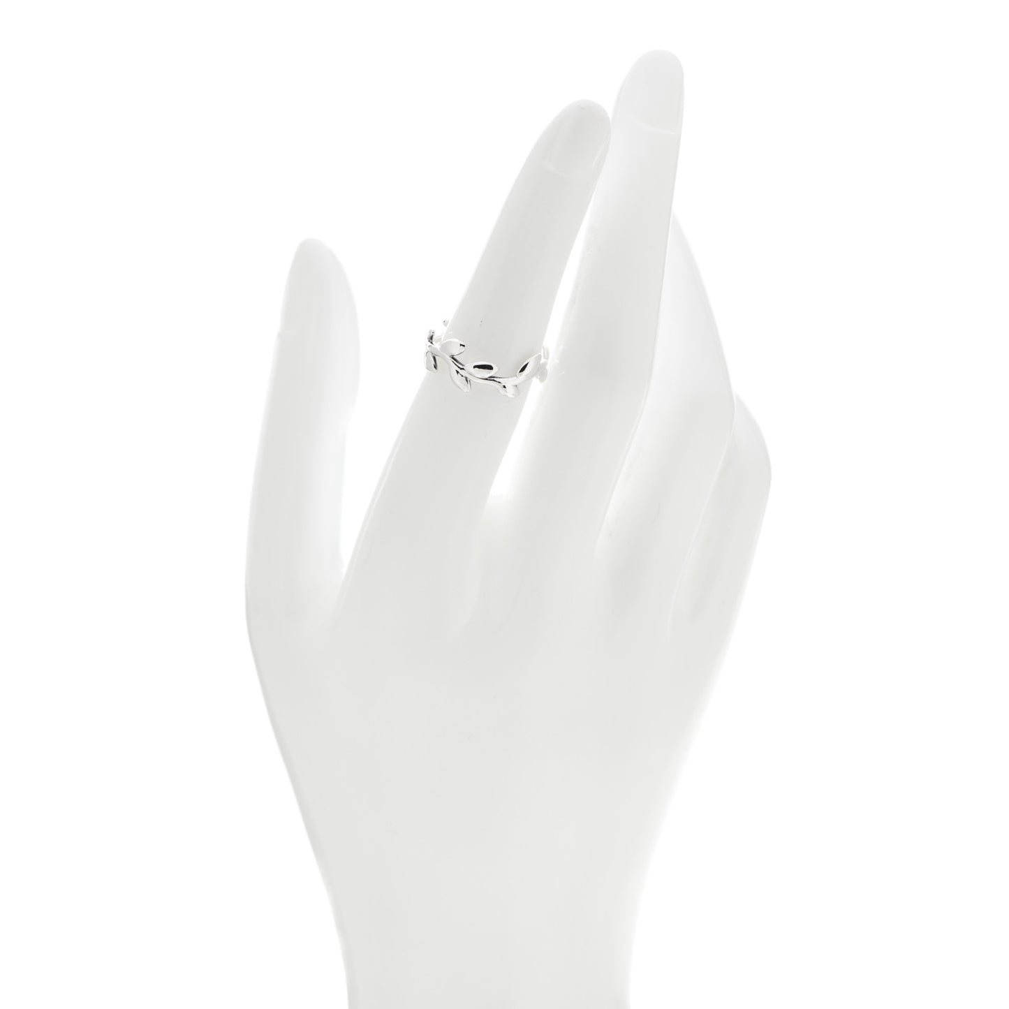 Sterling Silver Narrow Paloma Picasso Olive Leaf Band Ring 52 6