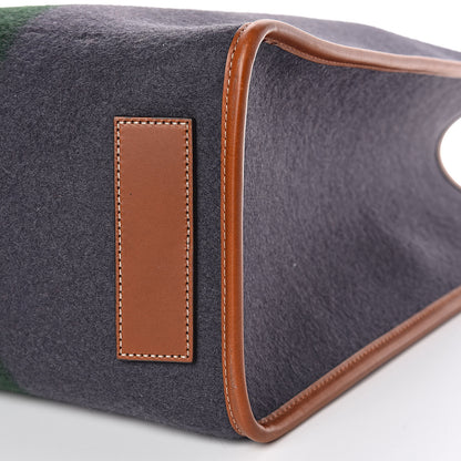 Gucci Felt Large Signature Web Tote Grey 9 of 9