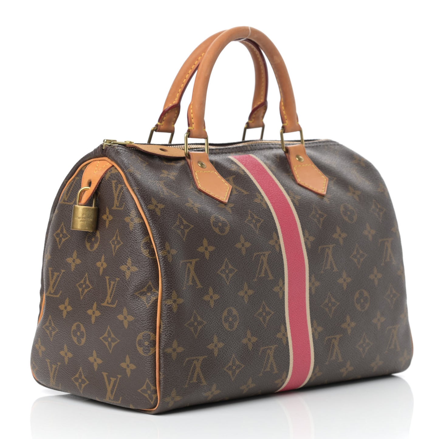 Monogram My LV Heritage Speedy 30 Fuchsia Ivory