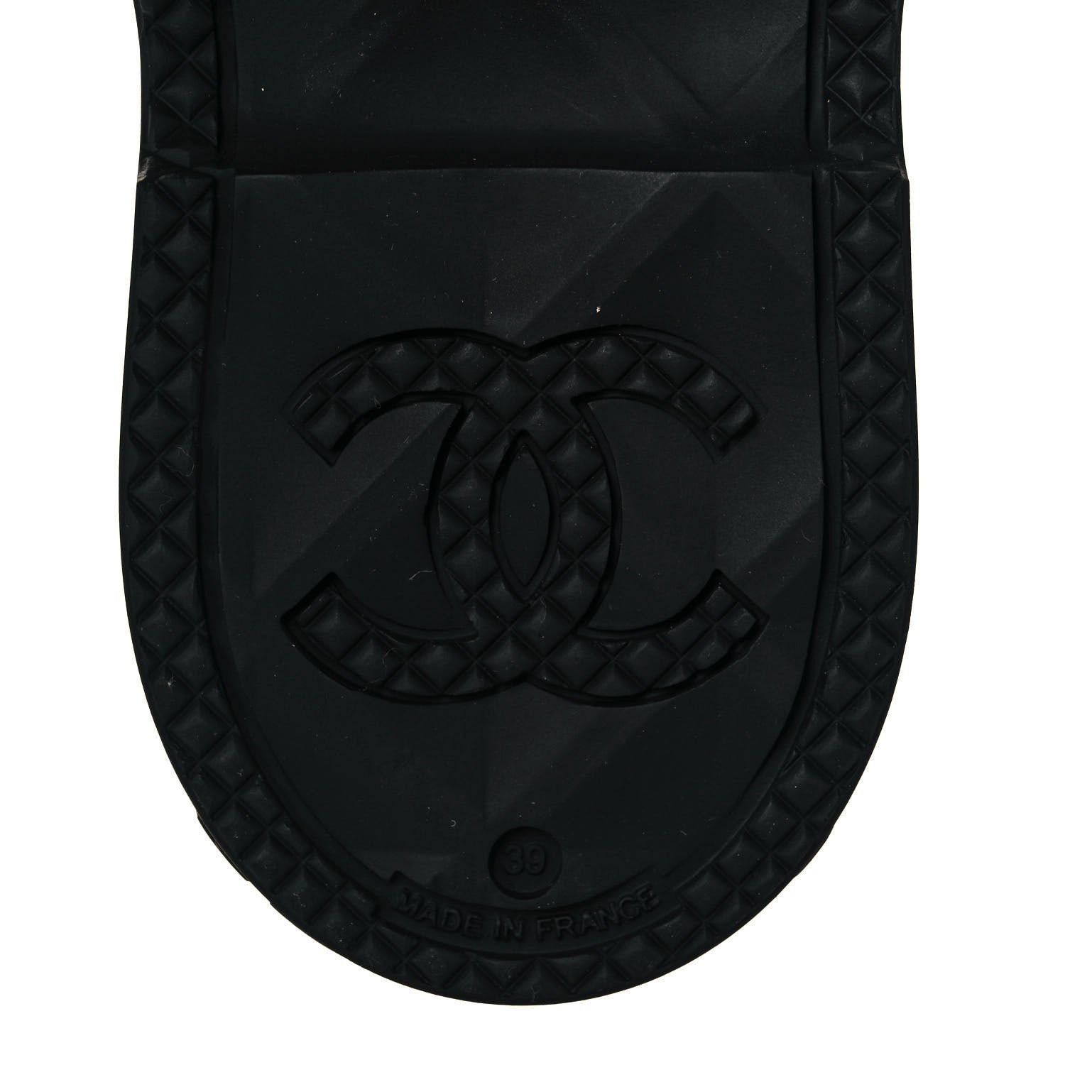 Chanel Caoutchouk CC High Boots 39 Black 6 of 7