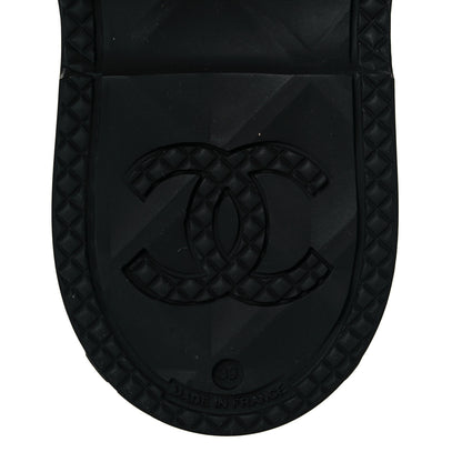 Chanel Caoutchouk CC High Boots 39 Black 6 of 7