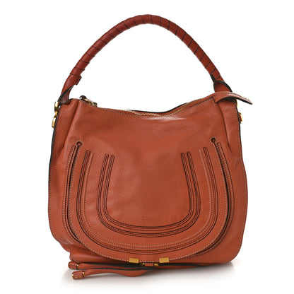 Chloe Calfskin Medium Marcie Hobo Clay Brown Whiskey 1 of 9