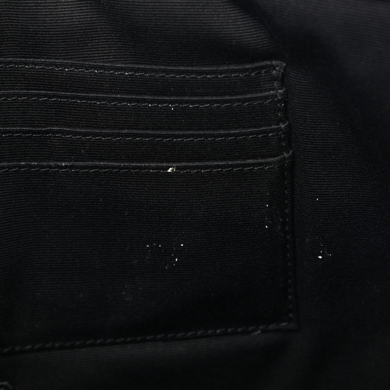 Saint Laurent Calfskin Matelasse Chevron Monogram Document Holder Marine 8 of 9