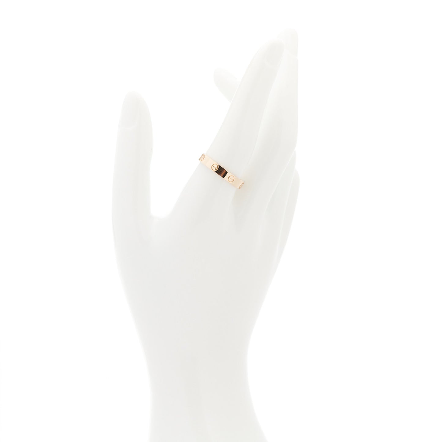 18K Pink Gold 3.5mm LOVE Wedding Band Ring 60 9