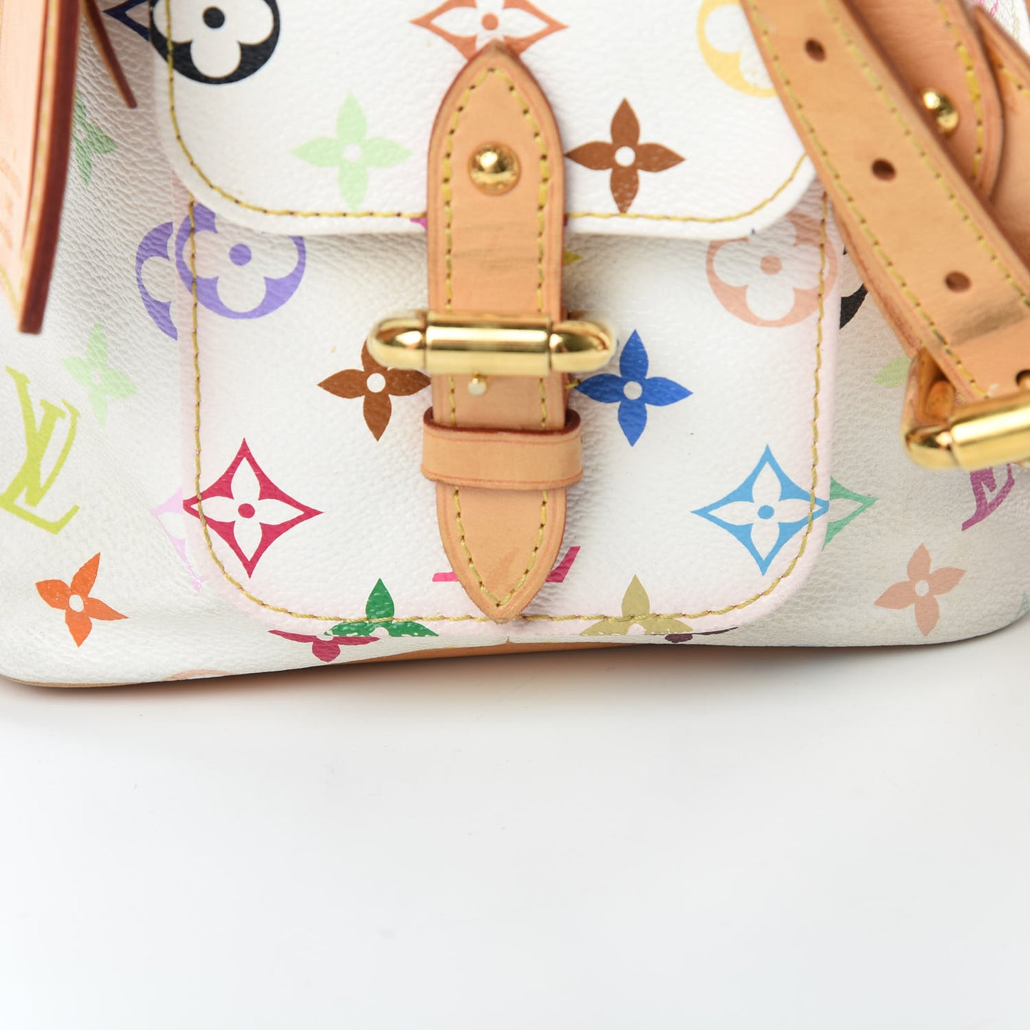 Monogram Multicolor Petit Noe White