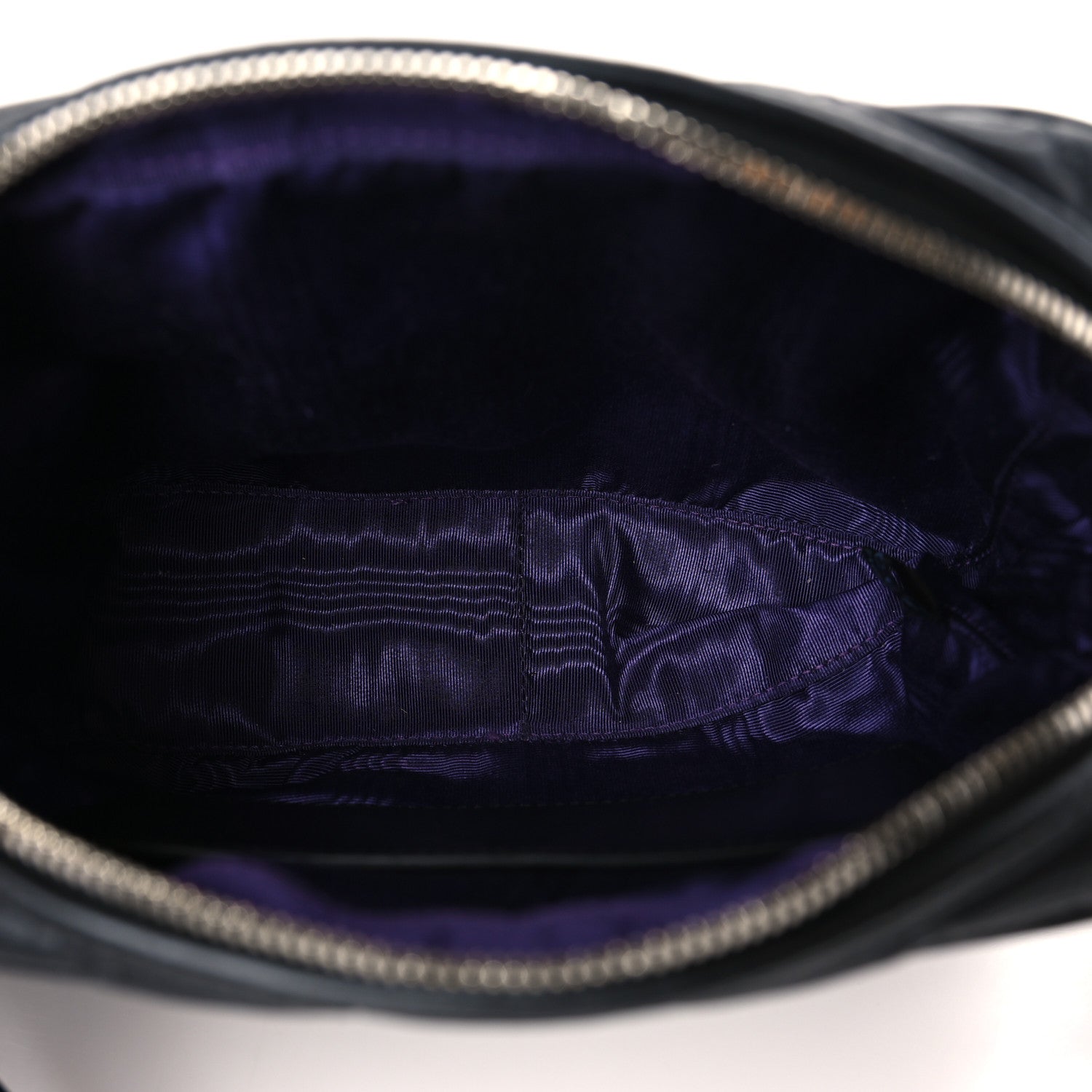 Gucci Nylon Calfskin Enamel GG Matelasse Shoulder Bag Black 5 of 9