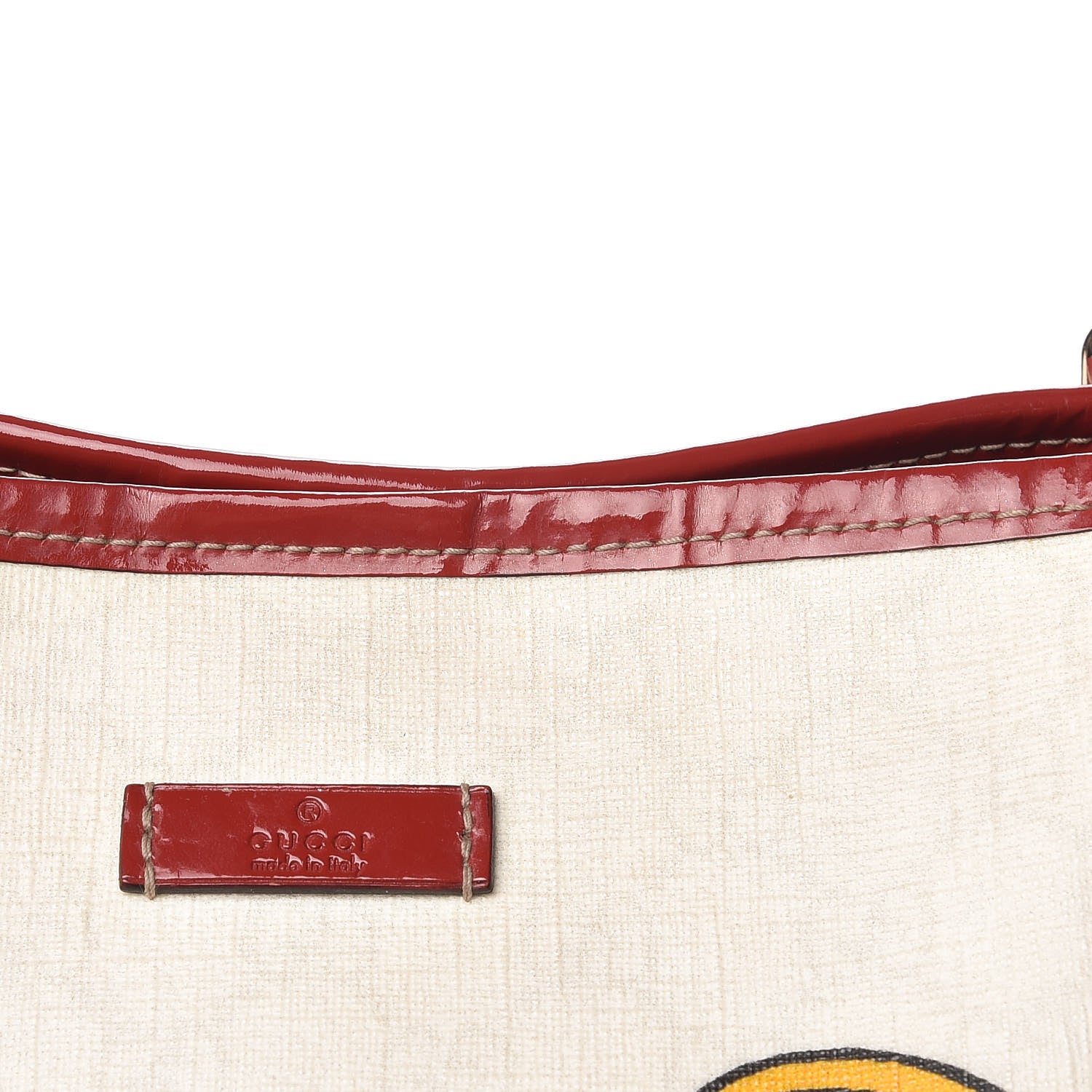Gucci GG Plus Monogram Tattoo Heart Medium Joy Tote Off White Red 21 of 23
