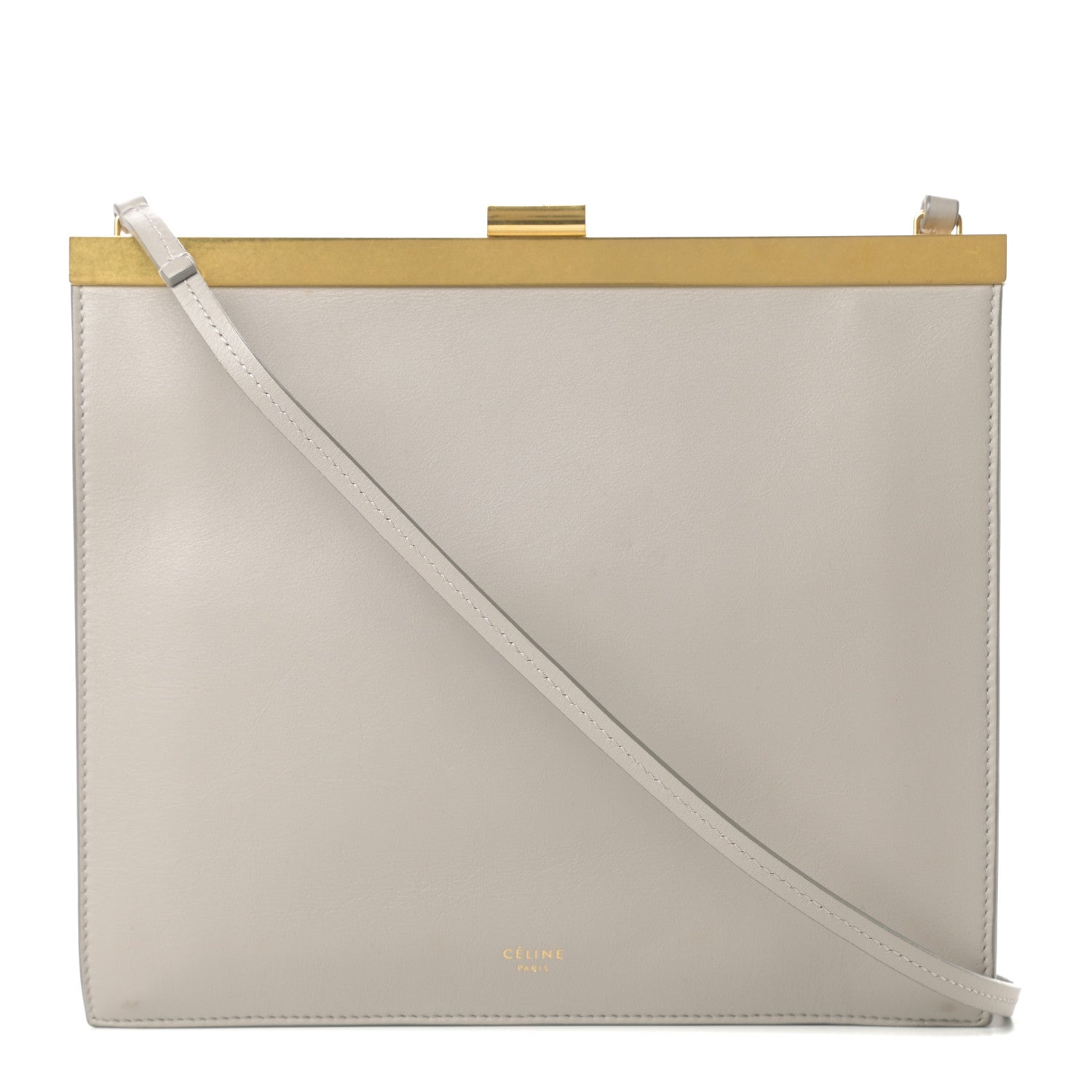 Celine Smooth Calfskin Mini Clasp Bag Beige 1 of 12