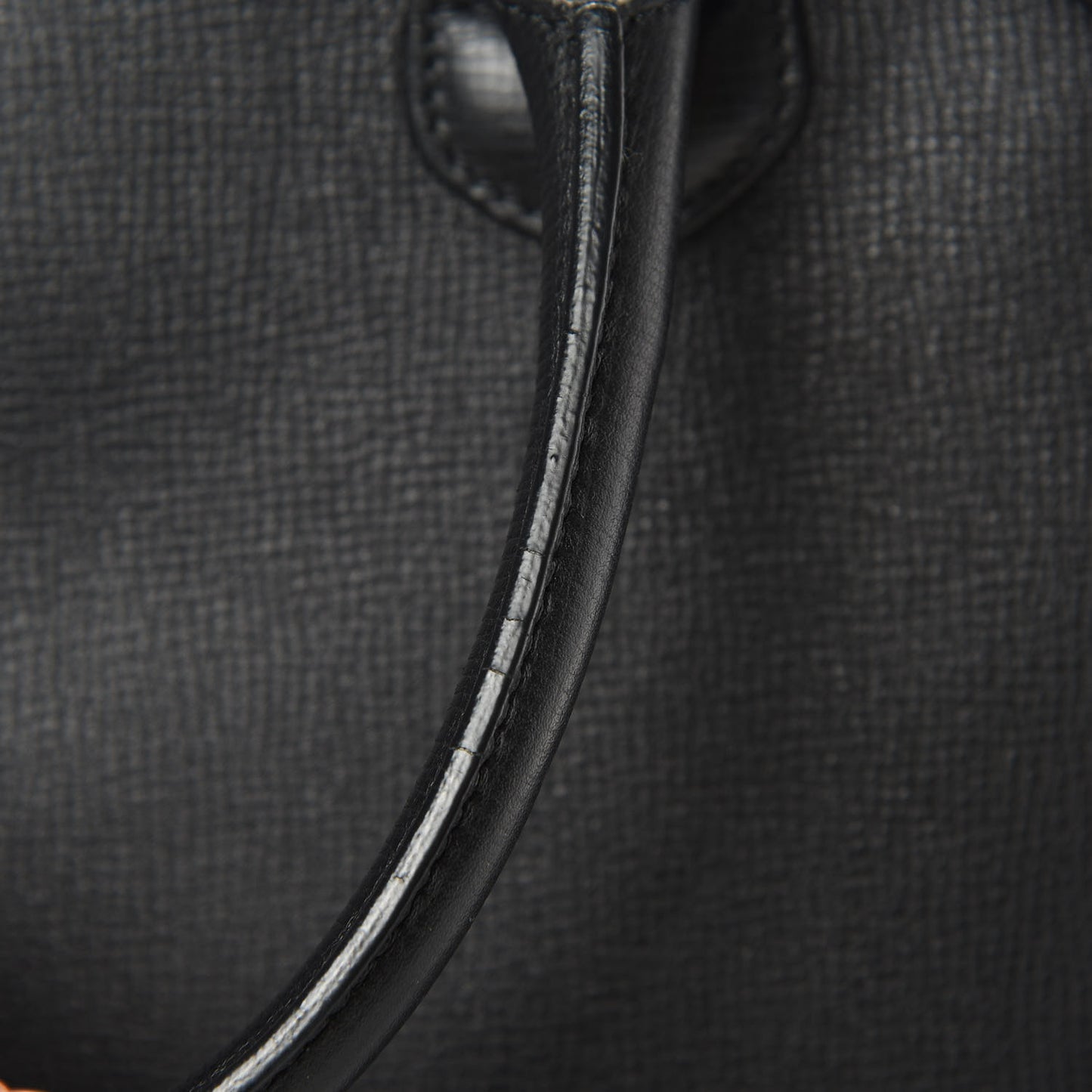 Grainy Calfskin House Check Large Banner Tote Black