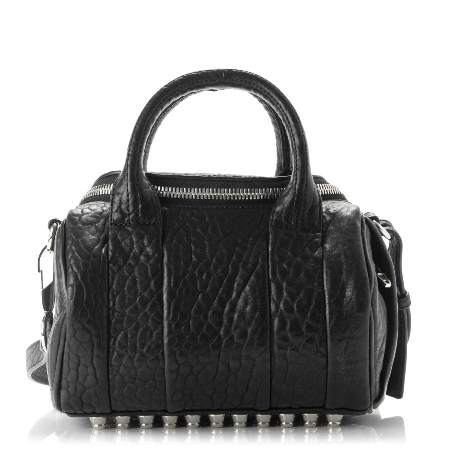 Pebbled Lambskin Mini Rockie Black Rhodium Hardware