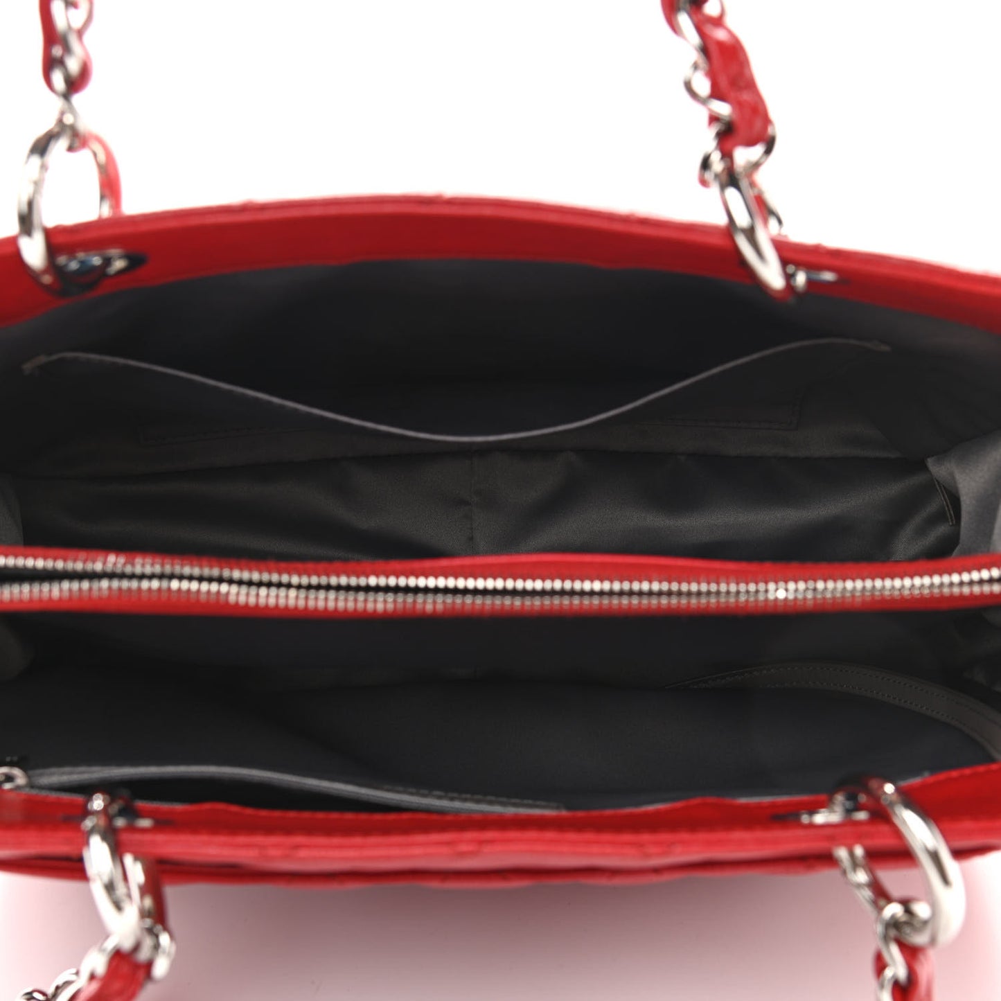 Caviar Quilted Grand Shopping Tote GST Red