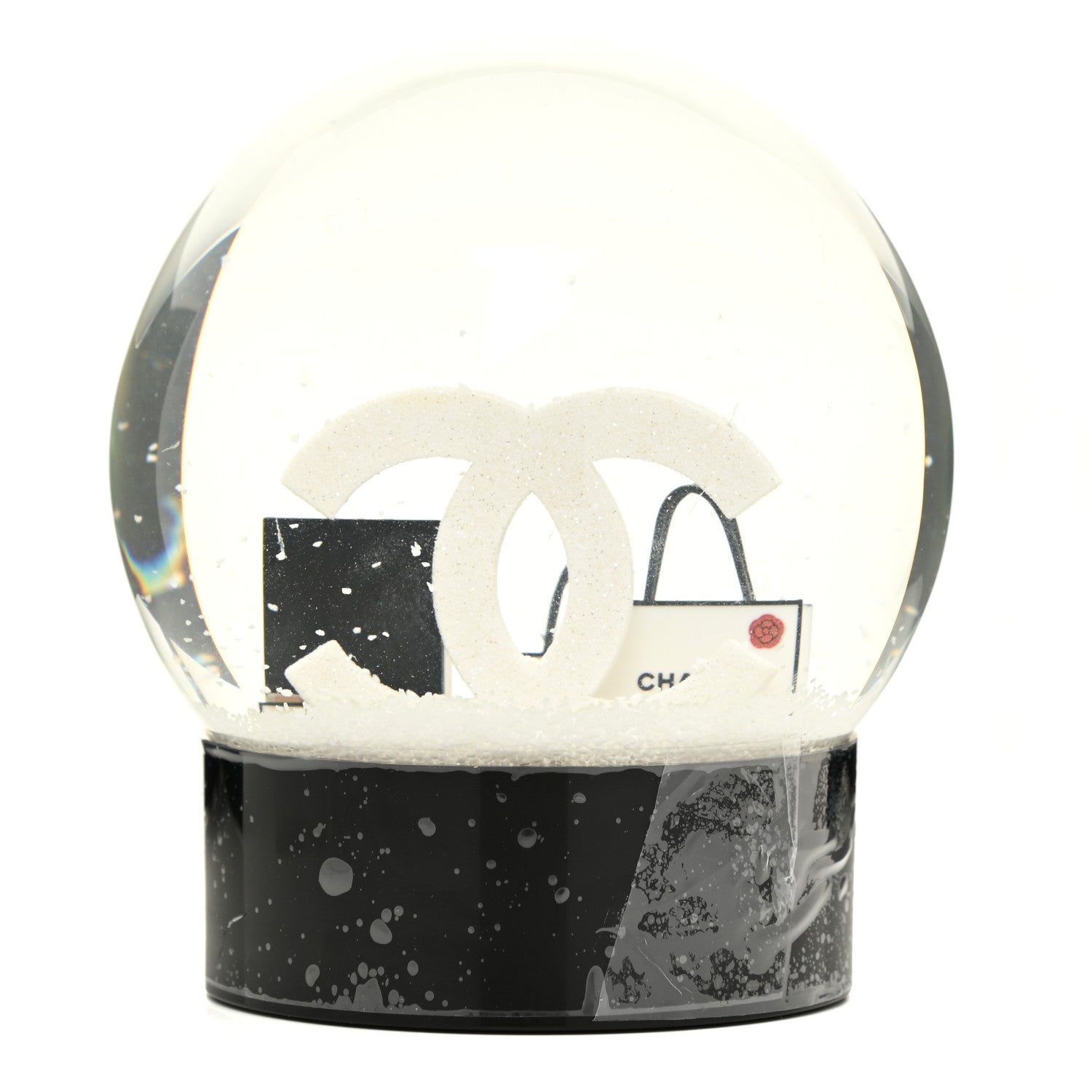 Chanel Glass CC Shopping Bag Snow Globe 4 of 6