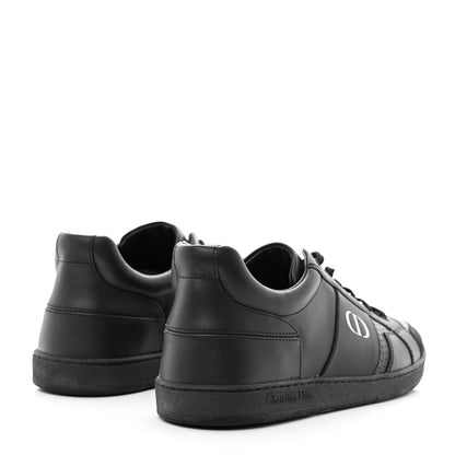 Christian Dior Calfskin Suede Logo Sneakers 40 Black 4 of 9