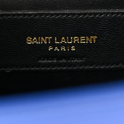 Saint Laurent Grain De Poudre Medium Classic Monogram Kate Satchel Flash Blue 6 of 11