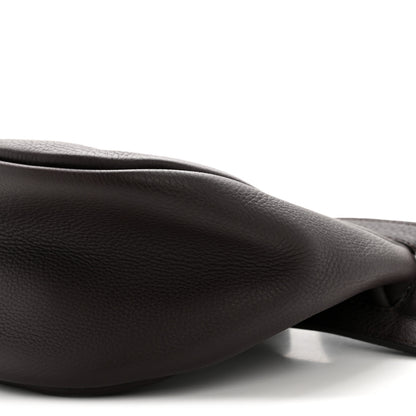 The Row Grained Calfskin Small Slouchy Banana Bag Aubergine 10 of 11