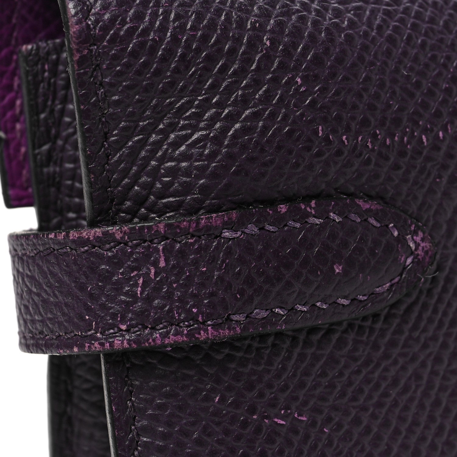 Hermes Epsom Verso Kelly Longue Wallet Raisin Anemone 9 of 10