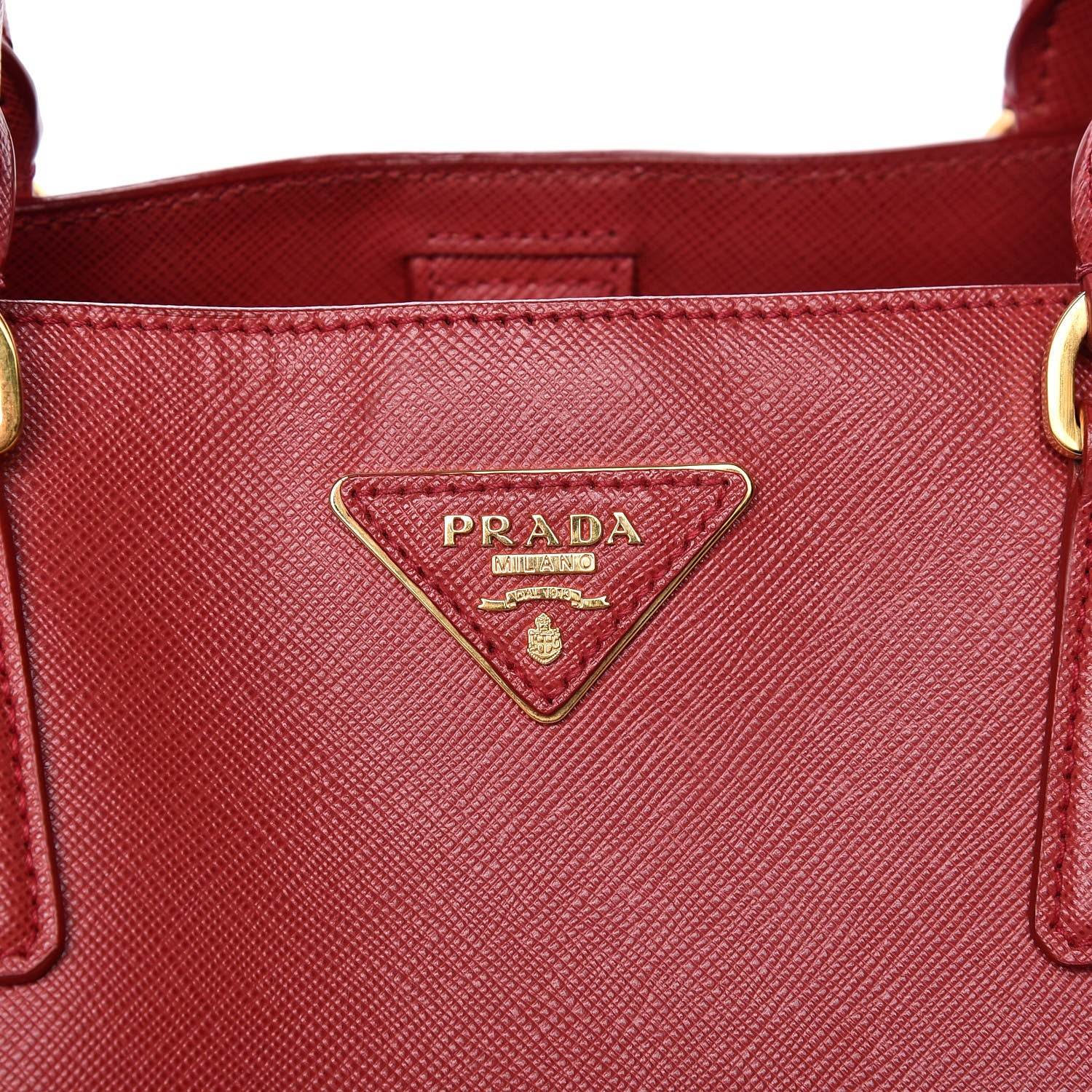 Prada Saffiano Lux Large Tote Fuoco 11 of 11