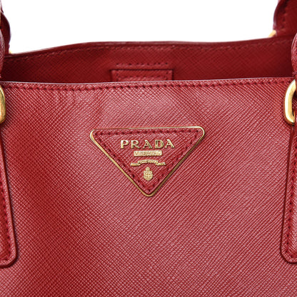 Prada Saffiano Lux Large Tote Fuoco 11 of 11