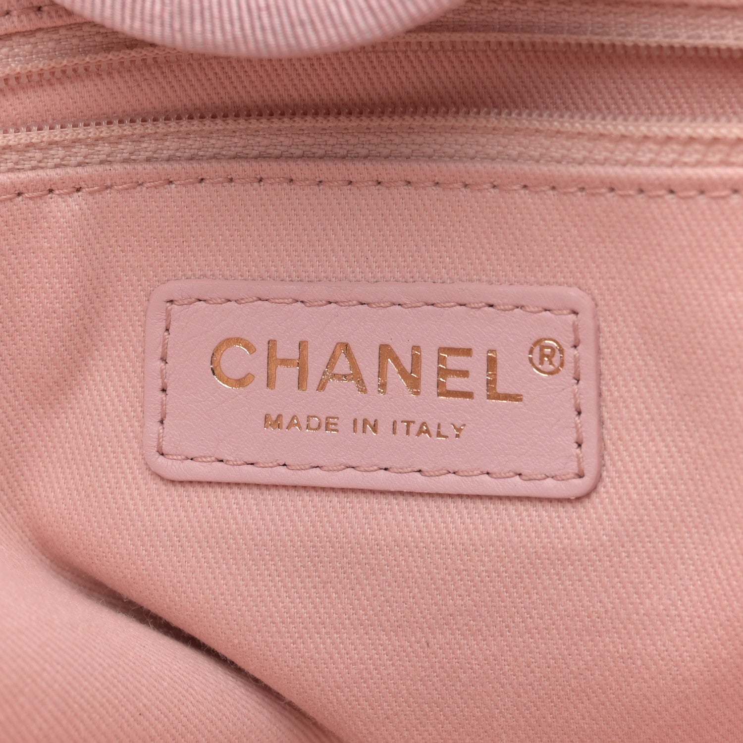 Chanel Straw Lurex Medium Deauville Tote Pink 6 of 11