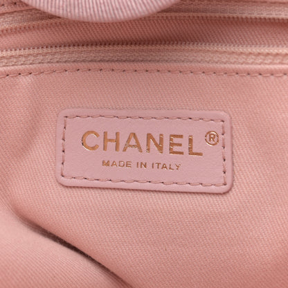 Chanel Straw Lurex Medium Deauville Tote Pink 6 of 11