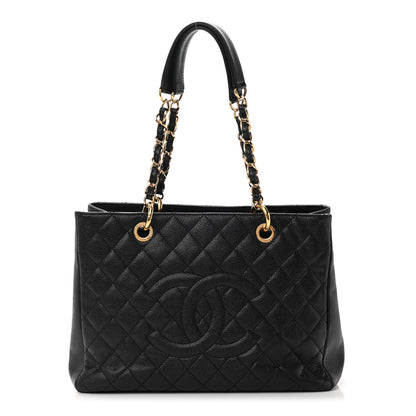 Chanel Caviar Quilted Grand Shopping Tote GST Black 1 of 14