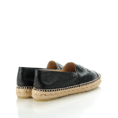 Chanel Lambskin CC Espadrilles 41 Black 6 of 11