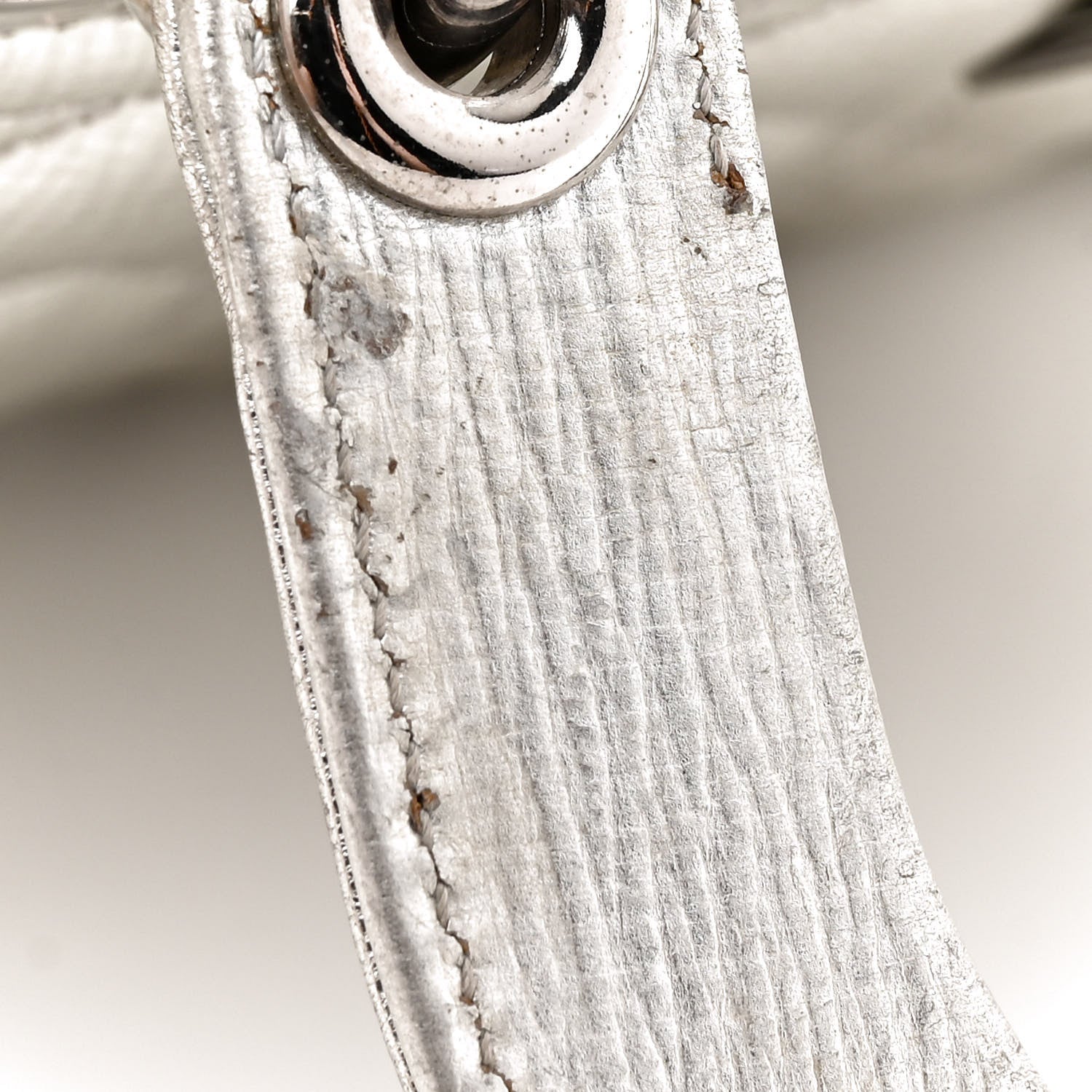 Christian Dior Metallic Grained Calfskin Cannage Small Lucky Badges My Lady Dior Silver 14 of 19