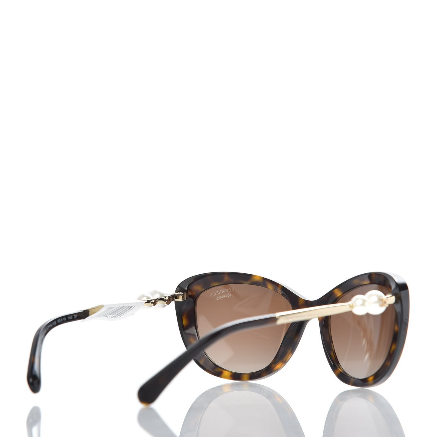 Acetate Pearl Polarized Cat Eye Sunglasses 5340-H Tortoise