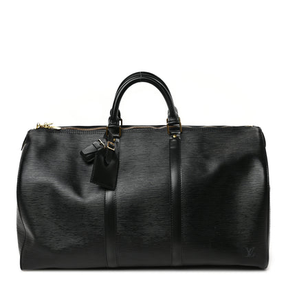 Louis Vuitton Epi Keepall 50 Black 1 of 7