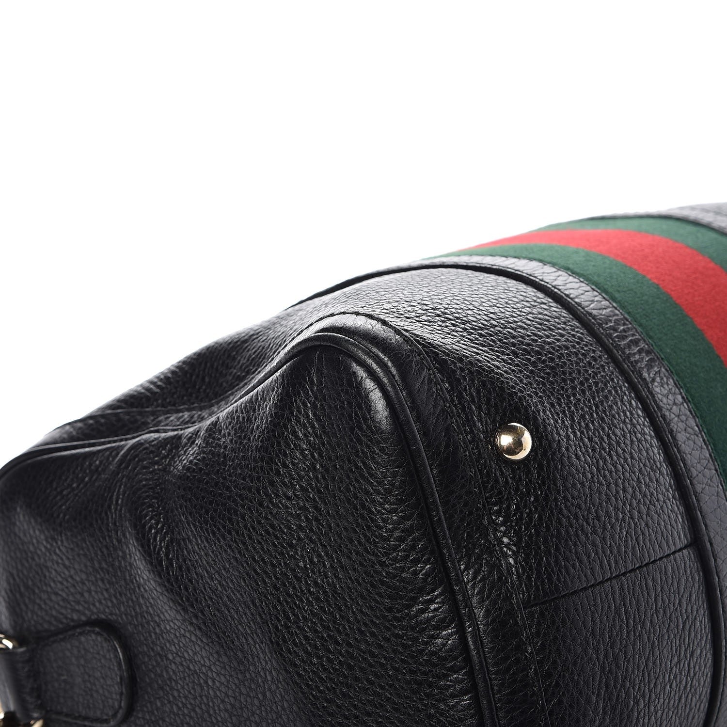 Gucci Calfskin Vintage Web Medium Boston Black 10 of 16