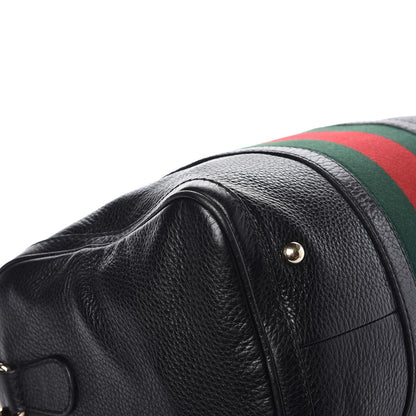 Gucci Calfskin Vintage Web Medium Boston Black 10 of 16
