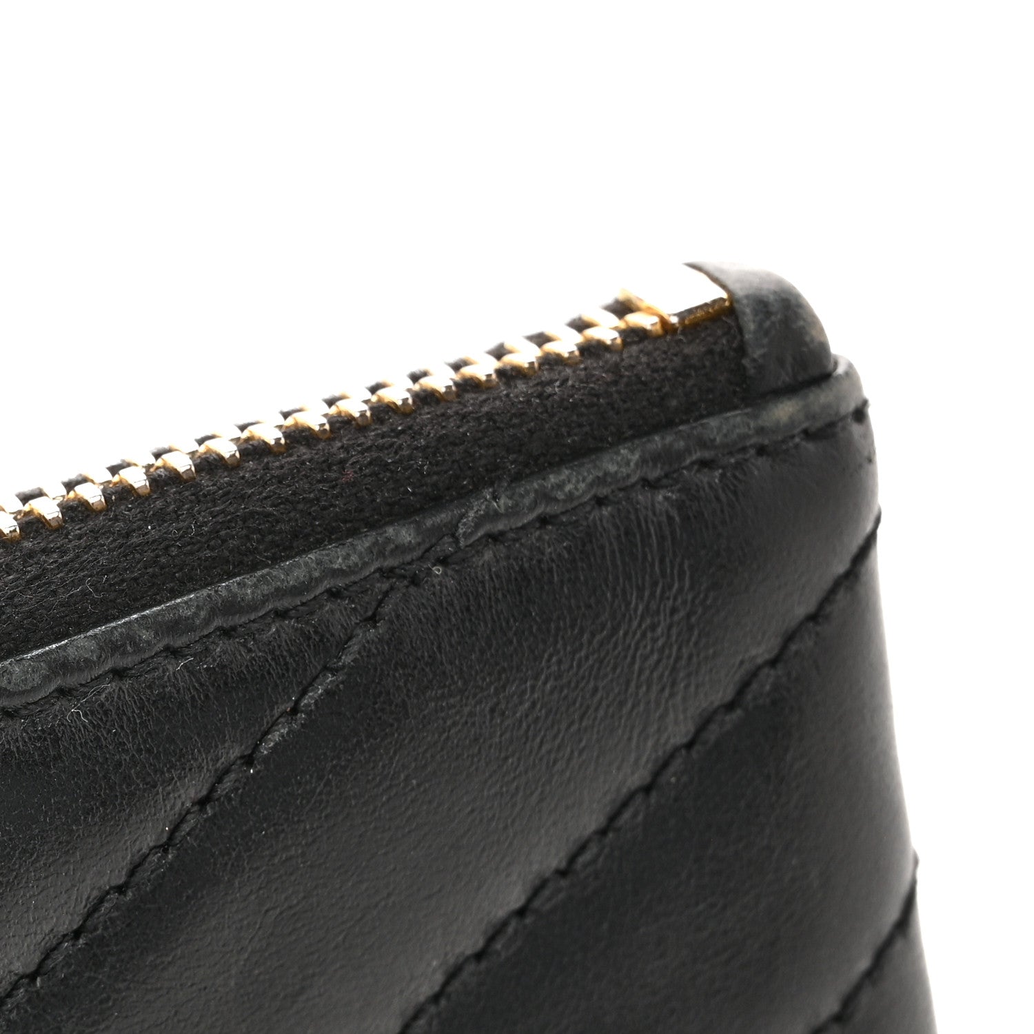 Saint Laurent Calfskin Matelasse Monogram Key Pouch Black 15 of 16