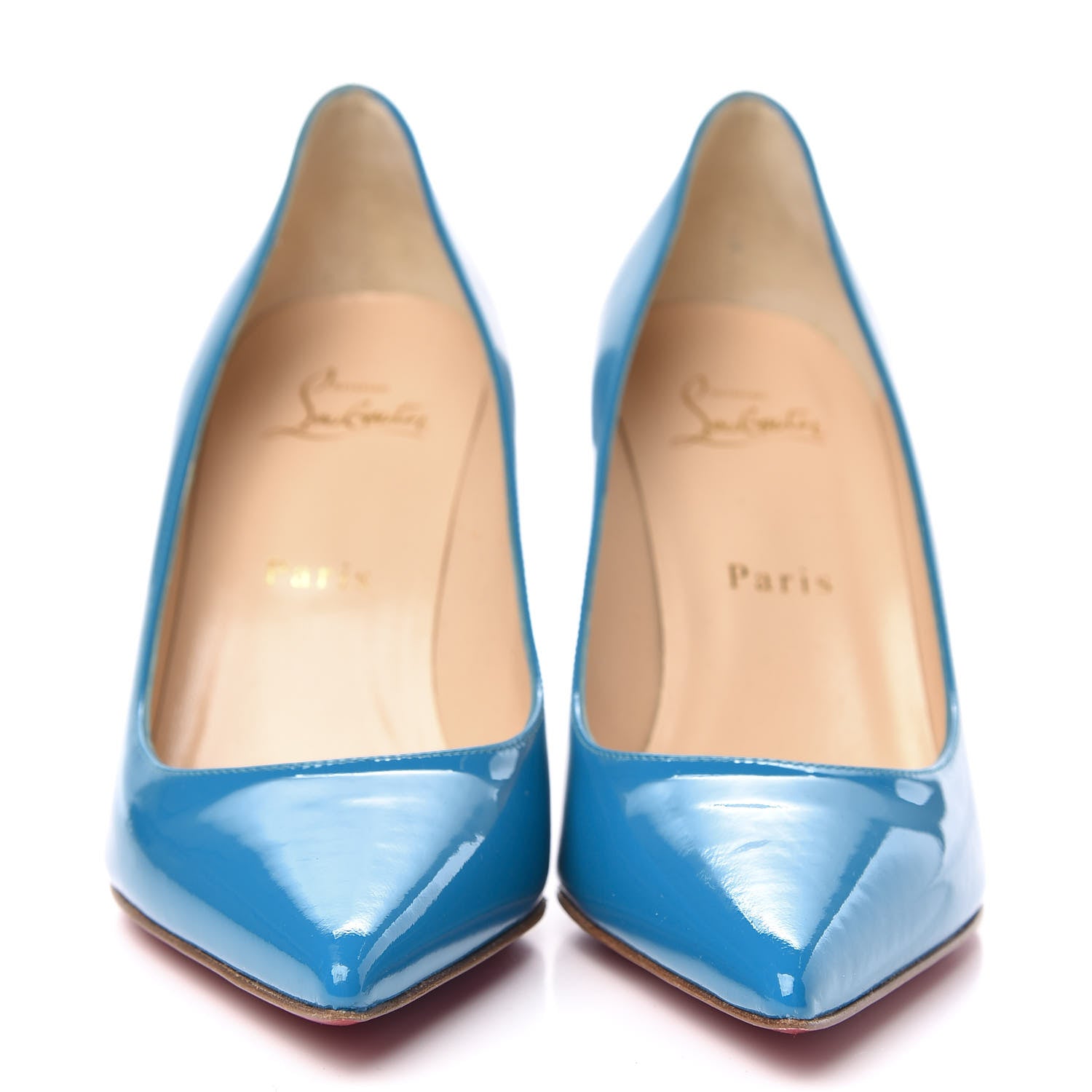 Christian Louboutin Patent So Kate 85 Pumps 36 Celeste 2 of 9
