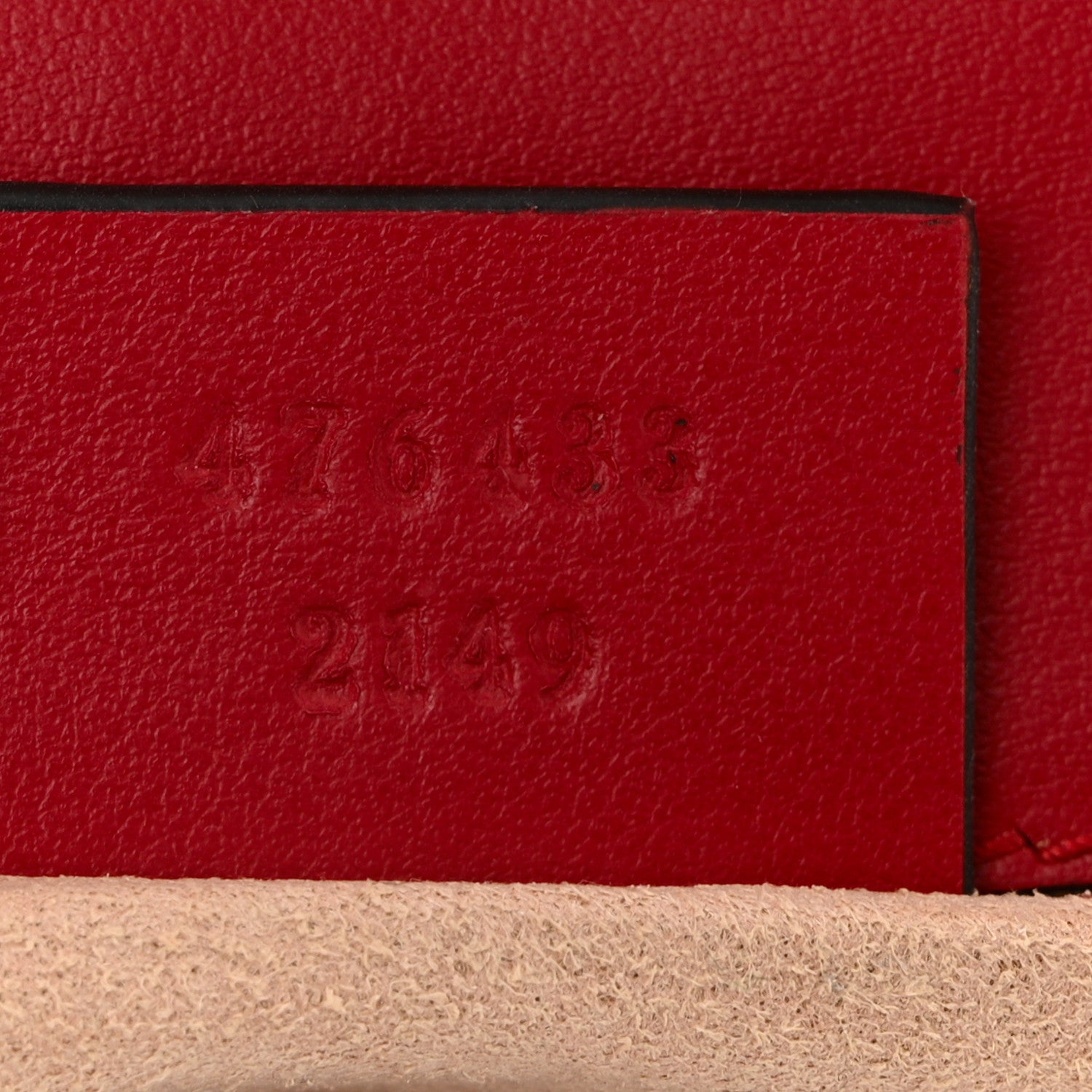 Gucci Calfskin Matelasse Super Mini GG Marmont Shoulder Bag Hibiscus Red 7 of 10