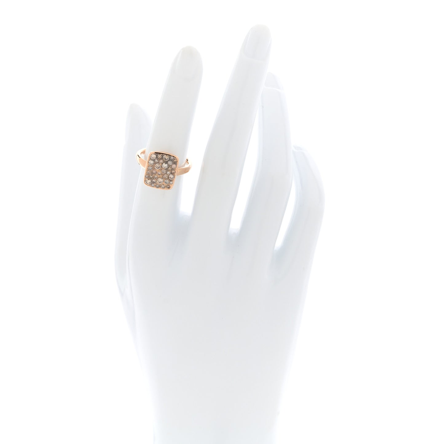 18K Rose Gold Diamond .66ctw Rectangular Sabbia Ring  52 6