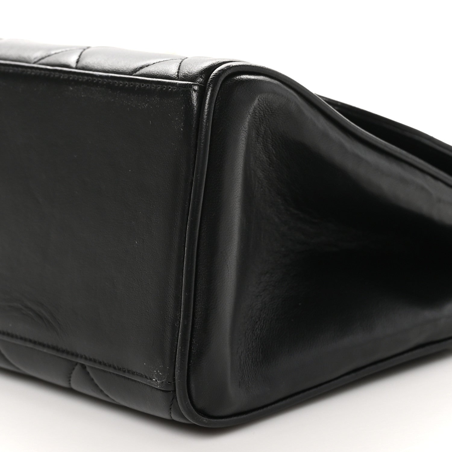 Chanel Lambskin Quilted Medium Single Flap Black 10 of 10